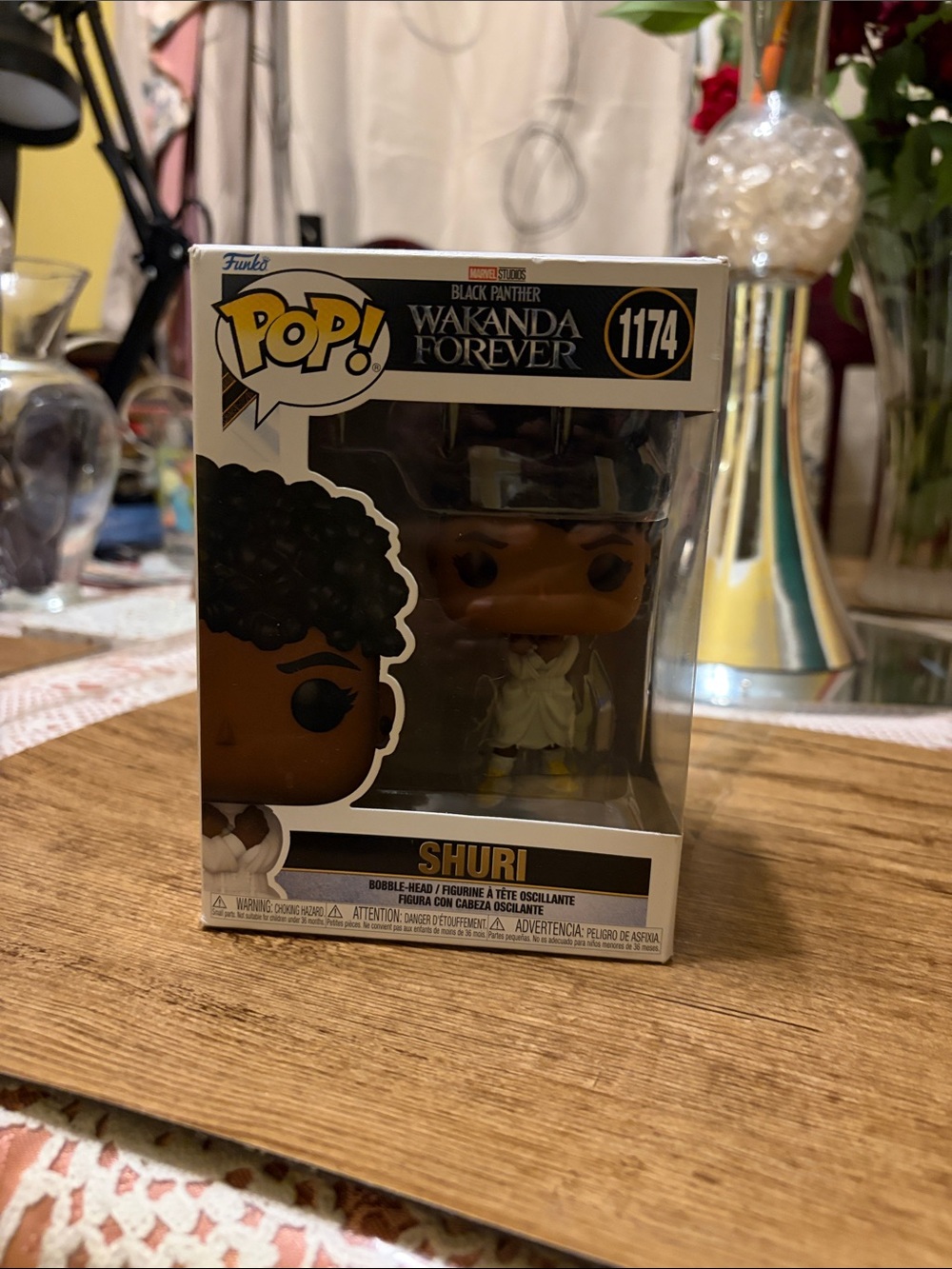 Funko Pop! Shuri Figure - White Outfit with Yellow Accents